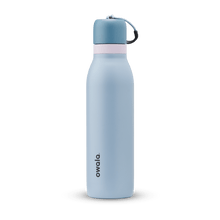 Owala light-blue 18oz FreeSip Twist water bottle.