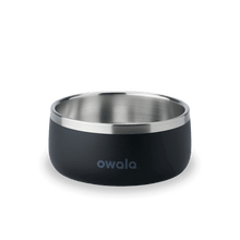Owala black 3 cup stainless steel pet bowl