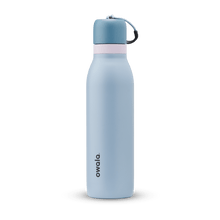 Owala light-blue 18oz FreeSip Twist water bottle.
