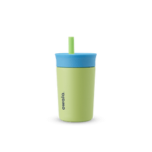 Owala green and blue 12oz stainless steel kids&#39; tumbler
